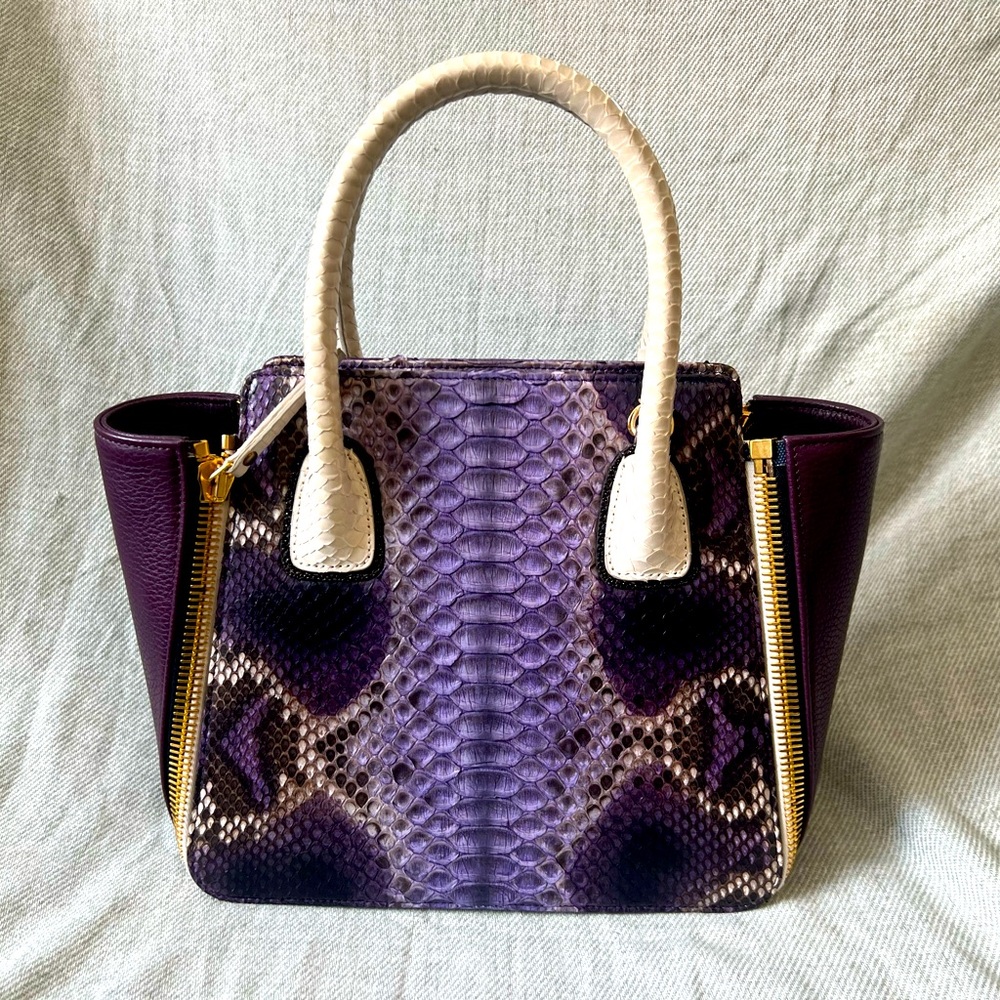 Paige Gamble snakeskin tote